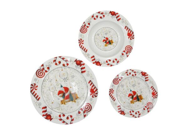 SERVIZIO PIATTI 18PZ BONECHINA