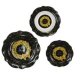 SERVIZIO PIATTI 18PZ BONECHINA DECORO NERO