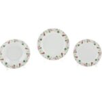 SERVIZIO PIATTI 18PZ TONDO NATALIZIO BIANCO D.3026 ART.461205