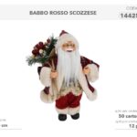 BABBO CON SACCO ROSSO SC.30CM 144250