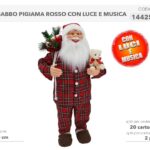 BABBO IN PIGIAMA ROSSO SC.90CM 144252