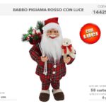 BABBO IN PIGIAMA ROSSO SC.60CM 144254