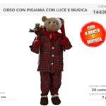 ORSO C/PIGIAM.LUCI E MUSICA 90CM 144300