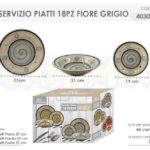 SERVIZIO PIATTI 18 PZ FIORE GR.403001
