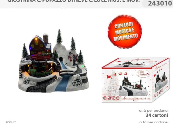 GIOSTRA C/PUPAZZO DI NEVE 243010