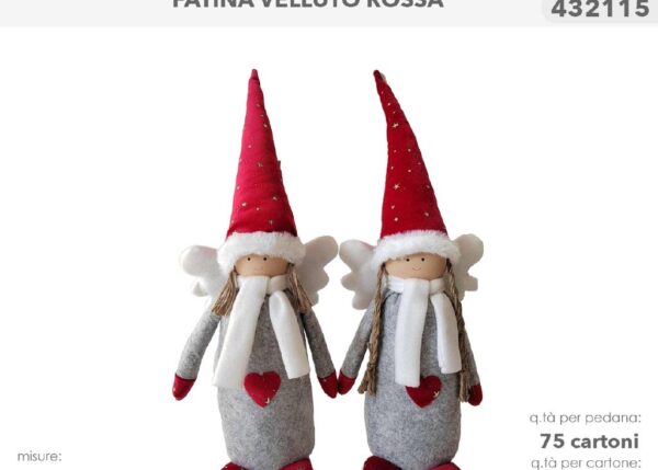 FATINA VELLUTO ROSSO 50CM 432115