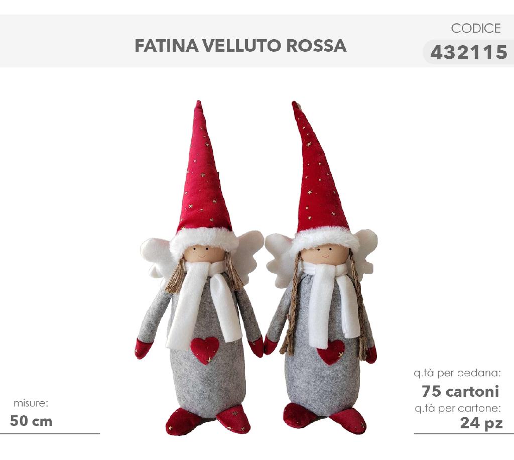 FATINA VELLUTO ROSSO 50CM 432115 FATINA VELLUTO ROSSO 50CM 432115