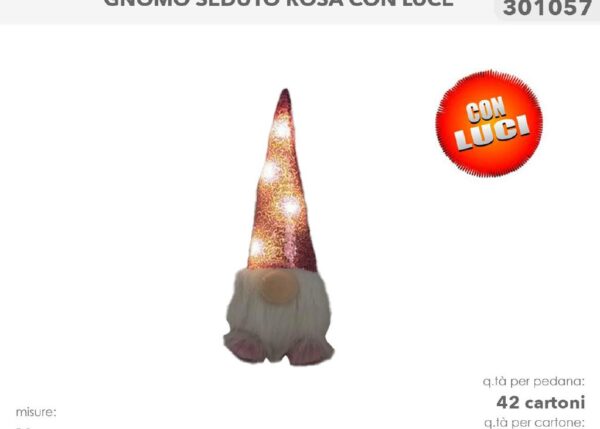 GNOMO ROSA SE.40CM 301057