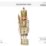SOLDATINO SCHIACCIANOCI 40CM BIANCO/ORO 392064
