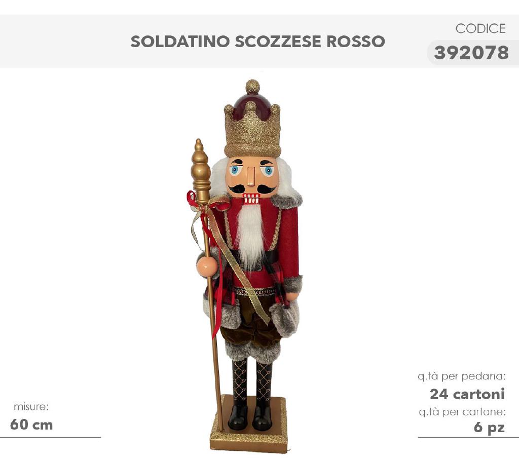 SOLDATINO SCHIACCIANOCI SCOZZ.ROSSO 60CM 392078 SOLDATINO SCHIACCIANOCI SCOZZ.ROSSO 60CM 392078