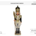 SOLDATINO SCHIACCIANOCI NERO/ORO 60CM 392085