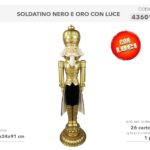 SOLDATINO NERO/ORO C/LUCI 436019