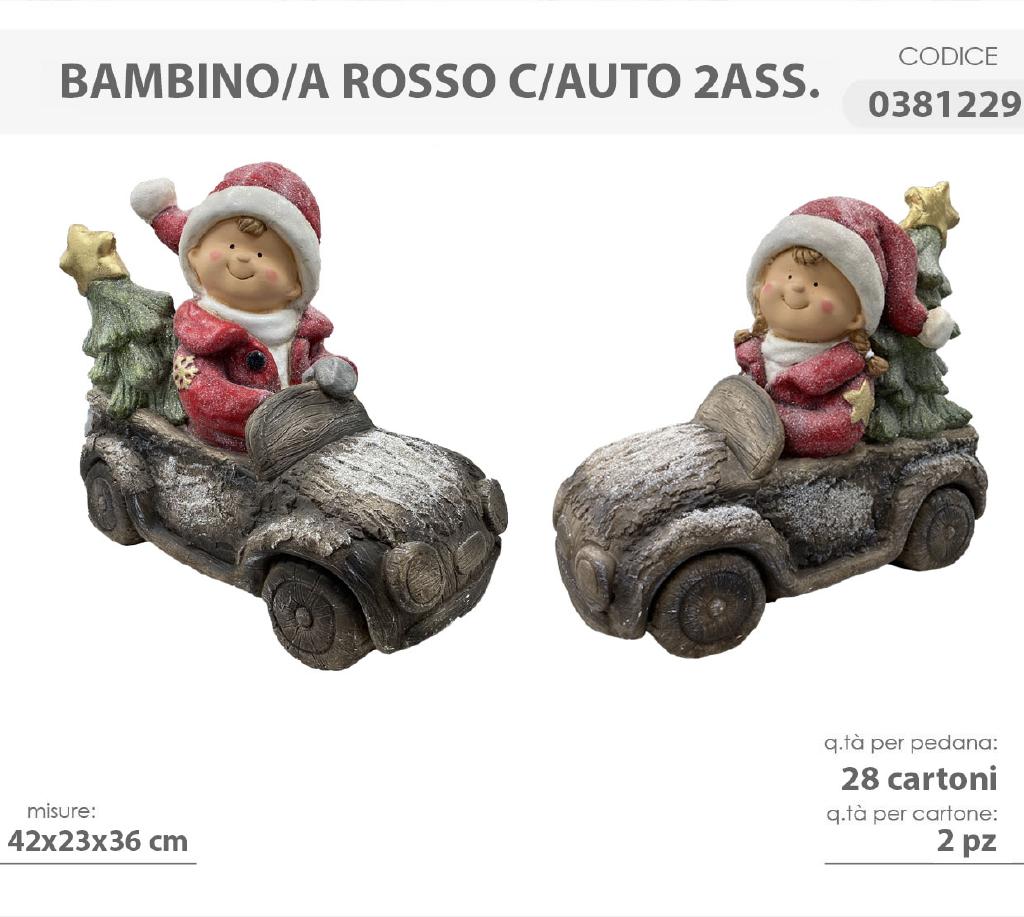 BAMBINO C/AUTO ROSSA 2A. 0381229 BAMBINO C/AUTO ROSSA 2A. 0381229