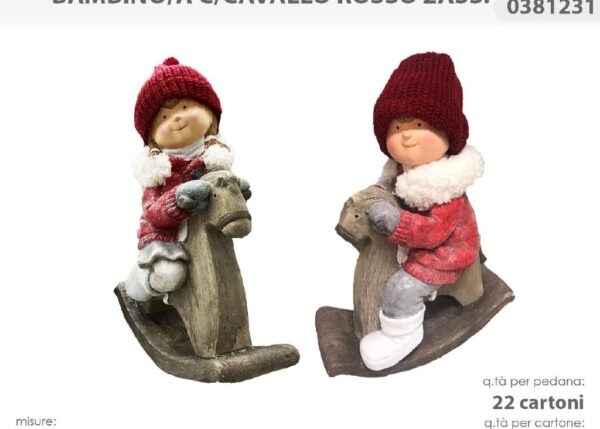 BAMBINO C/CAVALLO ROSSO 2A 0381231