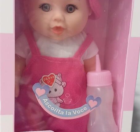 BAMBOLA DOLCE BABY CON VOCE E BIBERON 4ASS. MASCHIO