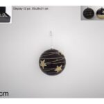 PALLA 8CM C/STELLE ORO 3ASS.IN DISPLAY ART.SM021 ART.AL005816