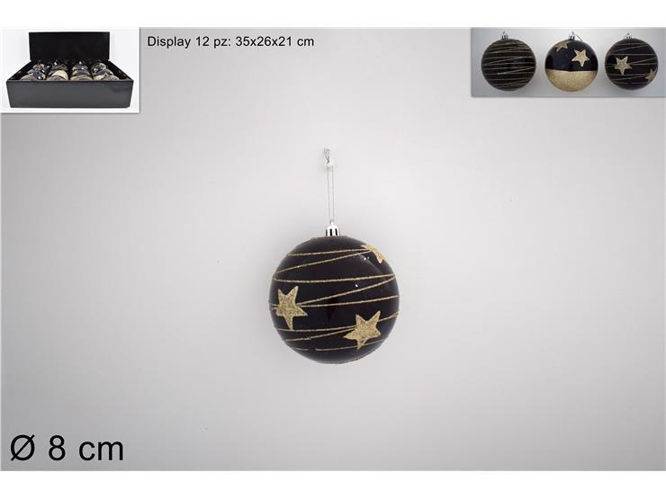 PALLA 8CM C/STELLE ORO 3ASS.IN DISPLAY ART.SM021 ART.AL005816 PALLA 8CM C/STELLE ORO 3ASS.IN DISPLAY ART.SM021 ART.AL005816