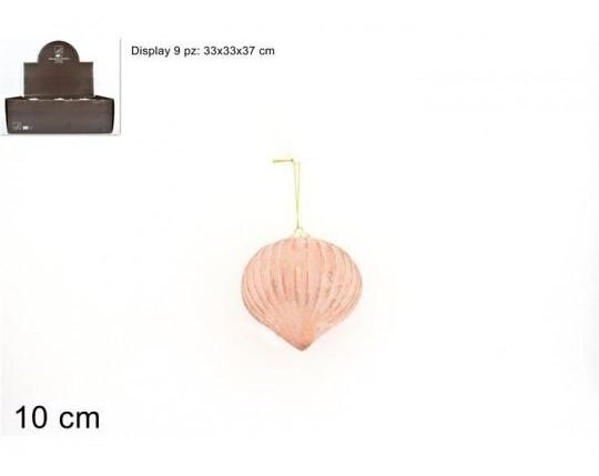 SFERA 06937 VETRO 10CM ROSA ANTICO (0150