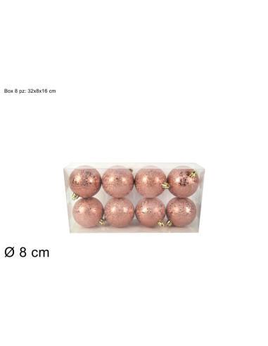 PALLE DI NATALE 8CM 8PZ EFFETTO GHIACCIO ROSA ANTICO PVC BOX ART.XNA21006271 PALLE DI NATALE 8CM 8PZ EFFETTO GHIACCIO ROSA ANTICO PVC BOX ART.XNA21006271