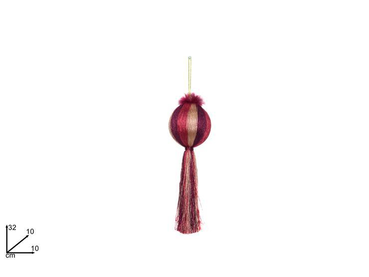 PALLE 10CM C/PIUME E CIACCIOLI ART.LN001774A PALLE 10CM C/PIUME E CIACCIOLI ART.LN001774A