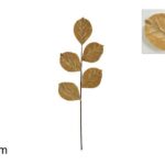 STELO FOGLIE VELLUTO 64 CM BEIGE TGL19857-BE