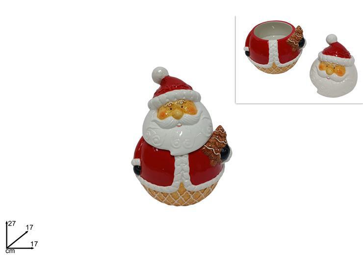 BARATTOLO BABBO NATALE DECORO BISCOTTO NH22B0257 ART.XNA22024461 BARATTOLO BABBO NATALE DECORO BISCOTTO NH22B0257 ART.XNA22024461