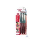 COLTELLI DA TAVOLA SEGHETTATI SET 6PZ MARRONI