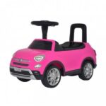 FIAT 500 ROSA C/EFFETTI SONORI CAVALCABILE Q726-620-B