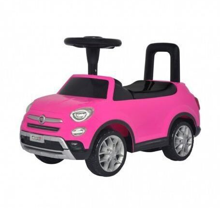 FIAT 500 ROSA C/EFFETTI SONORI CAVALCABILE Q726-620-B