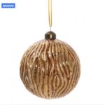 PALLA SFERA ORO 8CM VETRO 131020