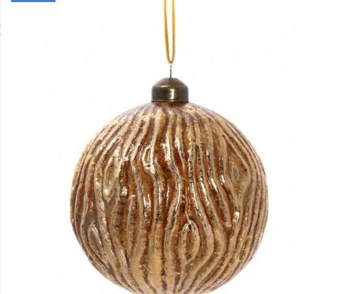 PALLA SFERA ORO 8CM VETRO 131020