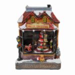 GIOSTRINA NEGOZIO BABBO CON LUCI, MUSICA E MOVIMENTO CM17X15H23 ART6083670000
