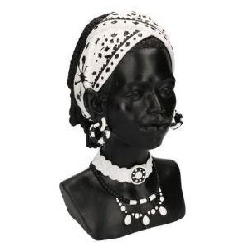 STATUA RESINA BUSTO DONNA AFRICANA CM18X 20H30 STATUA RESINA BUSTO DONNA AFRICANA CM18X 20H30