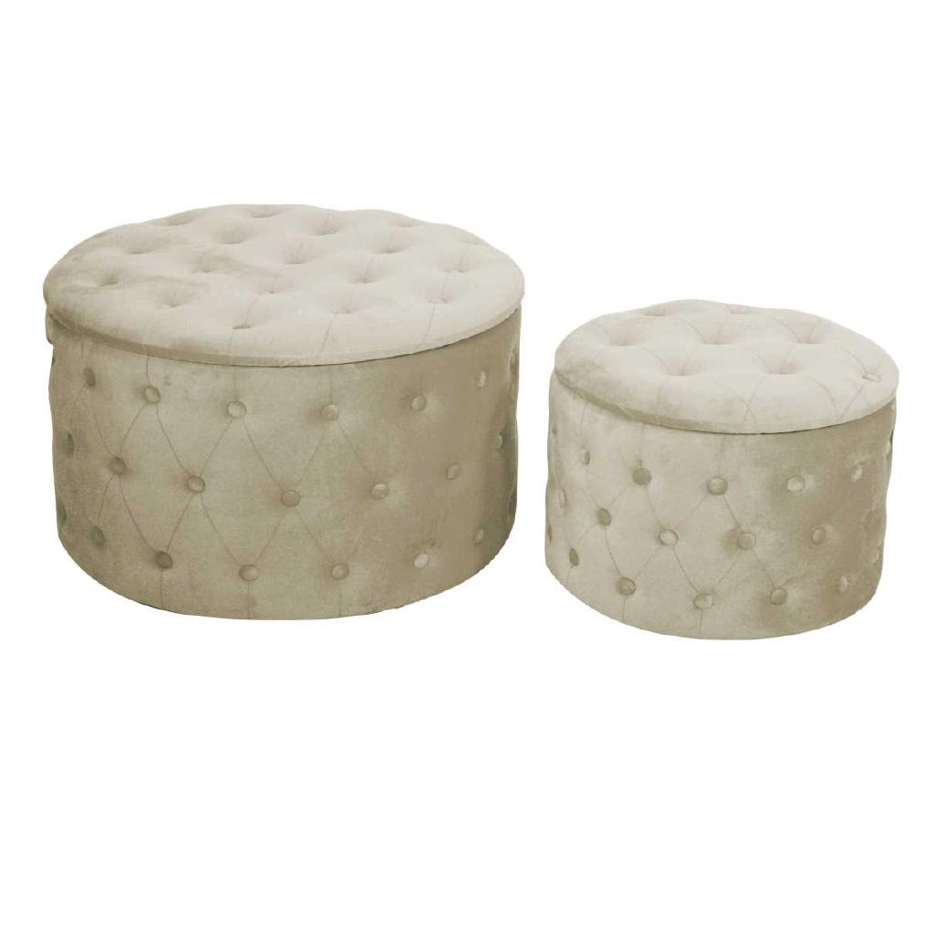 POUF VELLUTO 1-2 CREMA PICCOLO ART.2808420100 POUF VELLUTO 1-2 CREMA PICCOLO ART.2808420100