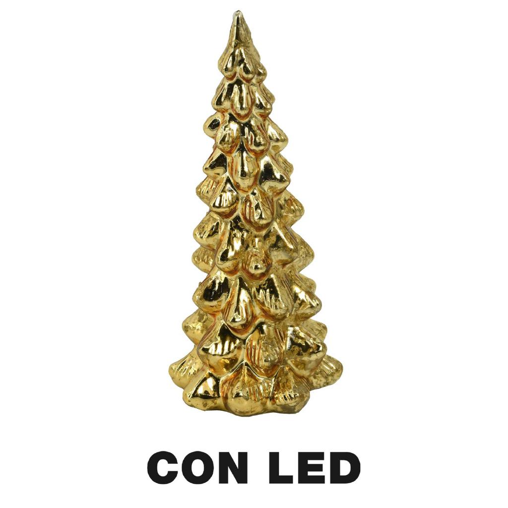 ALBERO VETRO LED ORO CM Ø13,5H31 ART.6187700000 ALBERO VETRO LED ORO CM Ø13,5H31 ART.6187700000