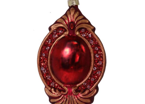 PALLE DI NATALE SFERA VETRO ROSSO CM 8,8X4H15 ART.6190520000