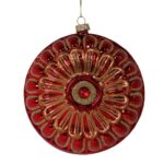 PALLE DI NATALE VETRO SFERA VETRO ROSSA CMÃ˜12,5X6,5 ART.6190550000
