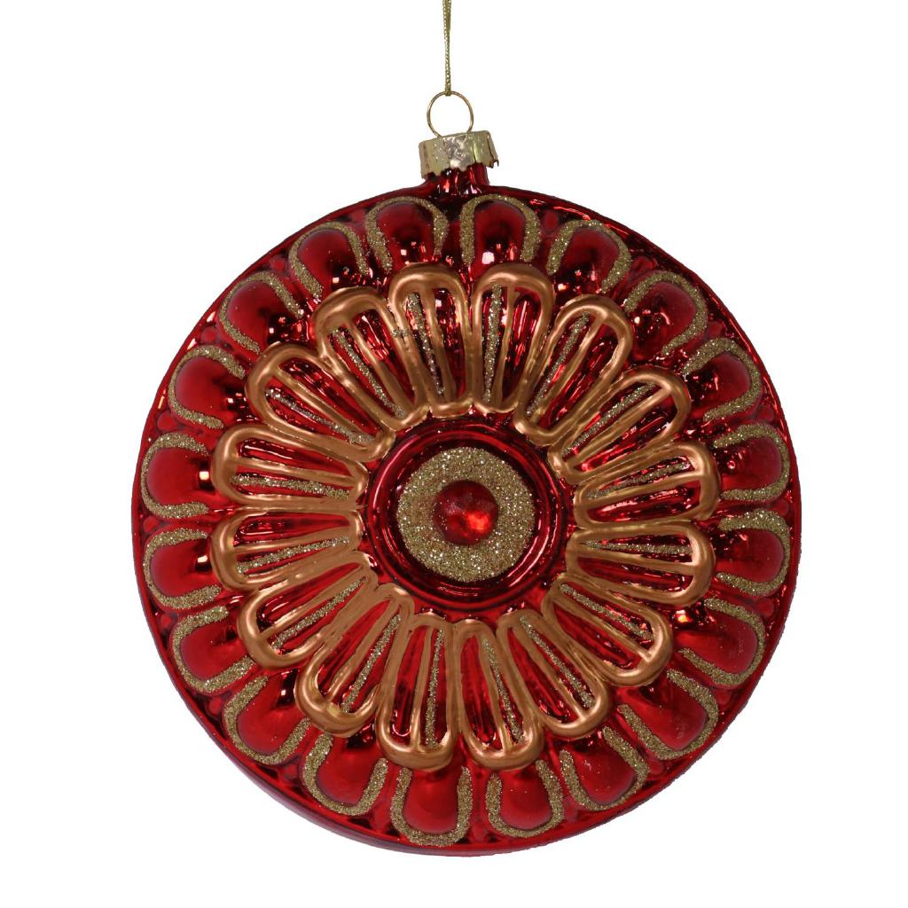 PALLE DI NATALE VETRO SFERA VETRO ROSSA CMØ12,5X6,5 ART.6190550000 PALLE DI NATALE VETRO SFERA VETRO ROSSA CMØ12,5X6,5 ART.6190550000