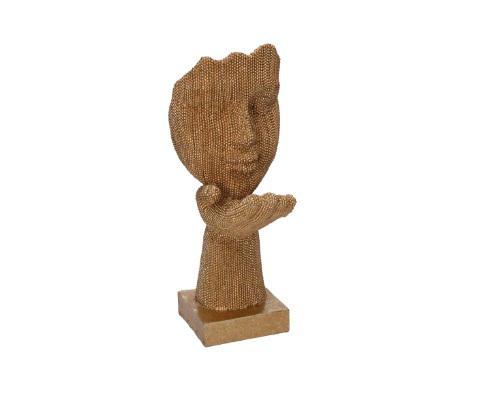 STATUA RESINA BUSTO ORO CM8X8H27 ART.8544170000
