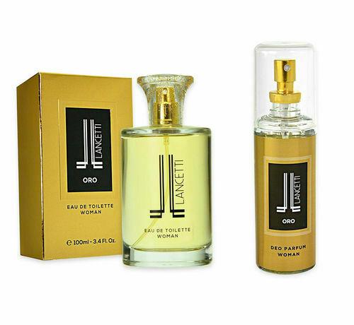 LANCETTI ORO EDT 100 ML + DEO 120 ML FOR WOMAN ART.LANC09 LANCETTI ORO EDT 100 ML + DEO 120 ML FOR WOMAN ART.LANC09