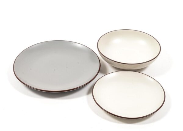 SET PIATTI IN CERAMICA 18 PEZZI 27/20/19.8CM ART.02392 -