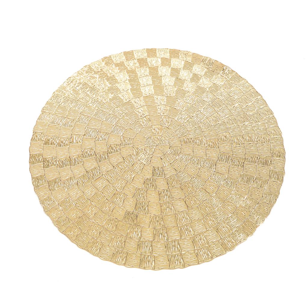 SOTTOPIATTO ORO IN PVC DIAM.38CM ART.41629 - SOTTOPIATTO ORO IN PVC DIAM.38CM ART.41629 -