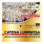 MINILUCCIOLE 1152 LED MULTICOLORE BIANCO CALDO E FREDDO DA ESTERNO PROLUNG.CON 8 GIOCHI E MEMORIA L.26M 8.4W 3 ART.68879 -
