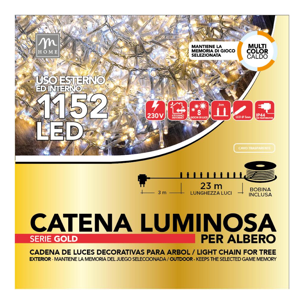 MINILUCCIOLE 1152 LED MULTICOLORE BIANCO CALDO E FREDDO DA ESTERNO PROLUNG.CON 8 GIOCHI E MEMORIA L.26M 8.4W 3 ART.68879 - MINILUCCIOLE 1152 LED MULTICOLORE BIANCO CALDO E FREDDO DA ESTERNO PROLUNG.CON 8 GIOCHI E MEMORIA L.26M 8.4W 3 ART.68879 -