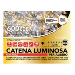 MINILUCCIOLE 600 LED MULTICOLORE BIANCO CALDO E FREDDO DA ESTERNO PROLUNG.CON 8 GIOCHI E MEMORIA ART.68909 -