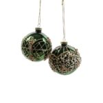 PALLA DI NATALE IN VETRO DIAM.8CM ASS.78953 -