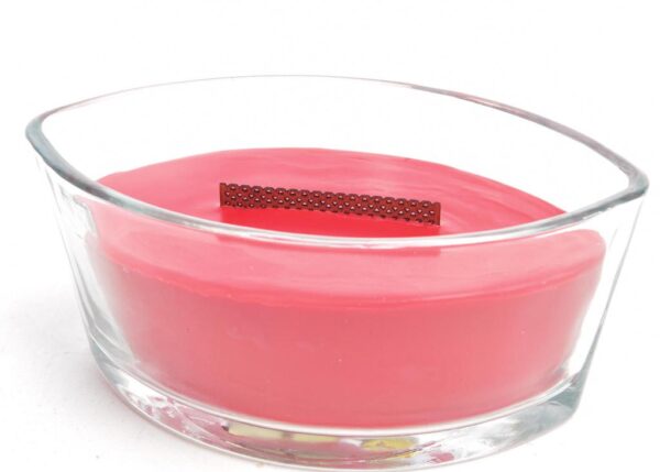 CANDELA IN VETRO AL PROFUMO DI VINO ROSSO 19.5X11XH.8.5CM ART.56613 -