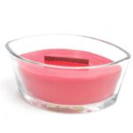 CANDELA IN VETRO AL PROFUMO DI MELOGRANO 19.5X11XH.8.5CM ART.56620 -