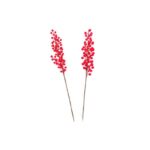 PICK BACCHE FLOCCATE ROSSE 61CM DESIGN ASS. ART.58112 -