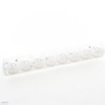 PALLE DI NATALE IN PLASTICA BIANCHE TRASP. PZ.8 DIAM. 8CM 62,5X8X8CM ART.61594 -